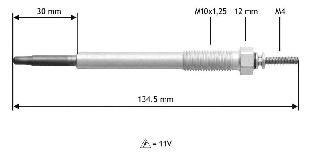 Bougie de préchauffage VALEO ref. 345185